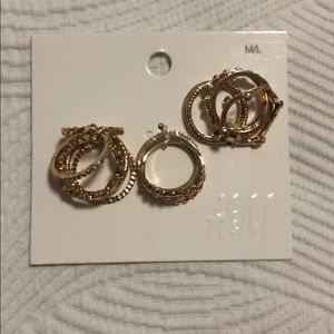 New gold rings set!